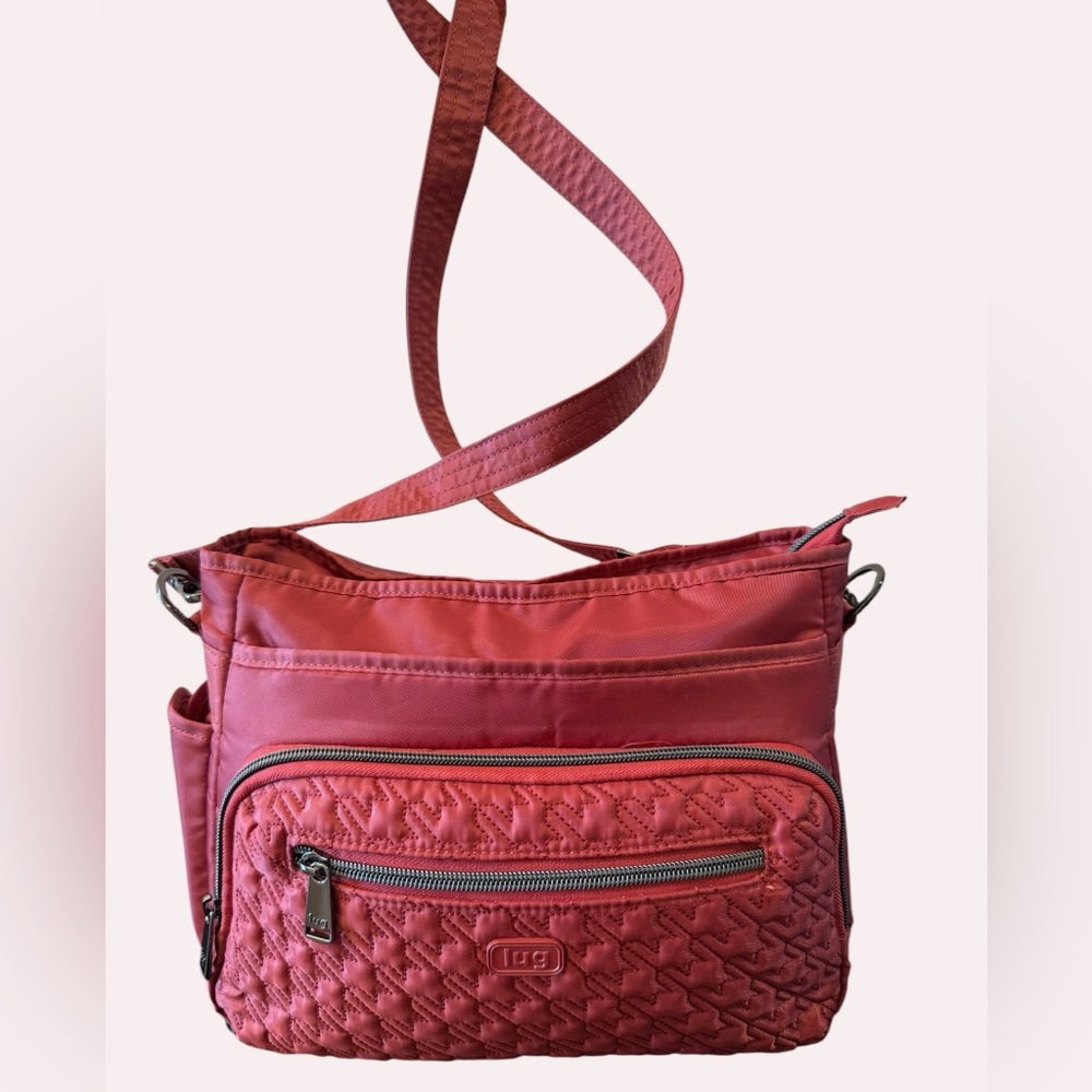 Lug Shimmy Se “Rosewood Red” Crossbody Bag and Wallet NWOT